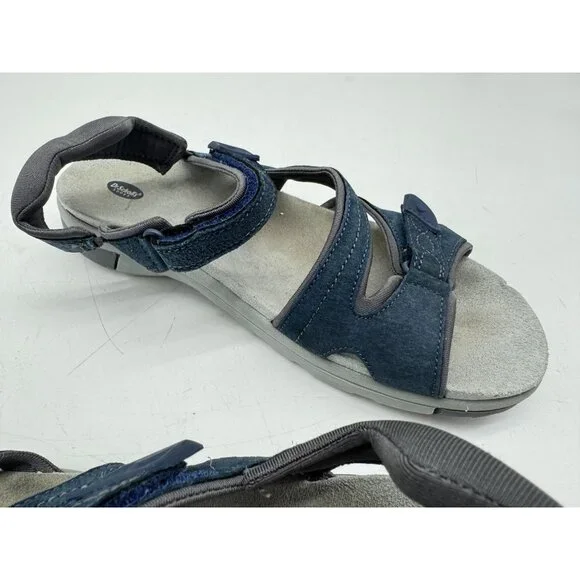 Dr. Scholls Women's Adelle Sandals Size 10M Navy Suede Comfort Casual Strappy - Picture 9 of 12